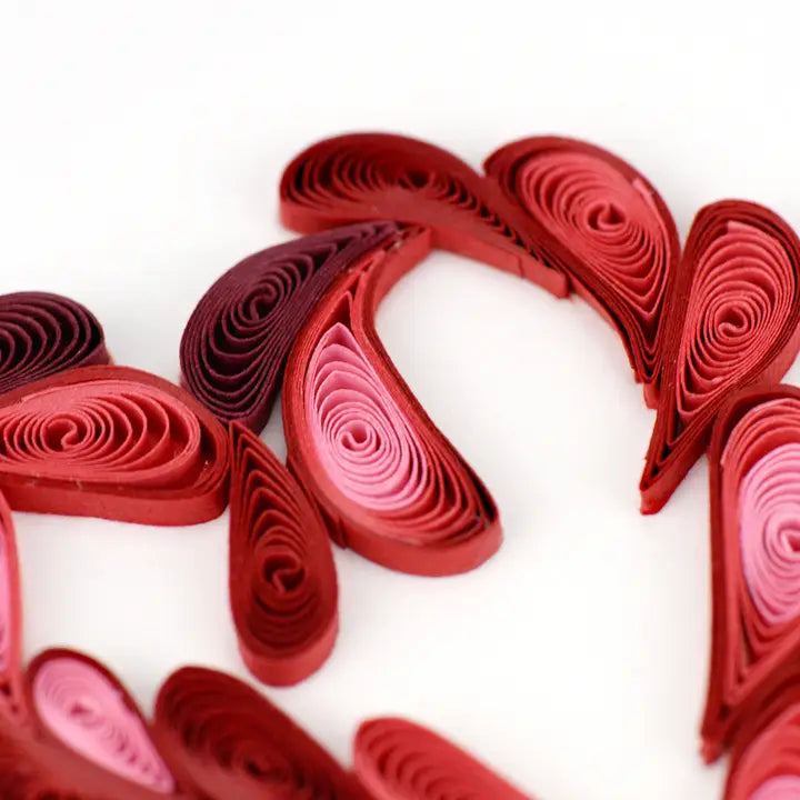 A Toast To Love Quilled Greeting Card