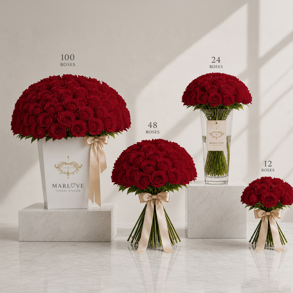 Premium Rose Collection - Red