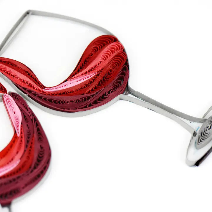 A Toast To Love Quilled Greeting Card