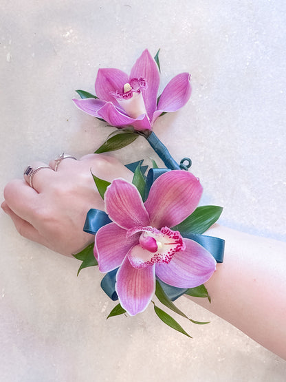 Orchid Corsage & Boutonniere