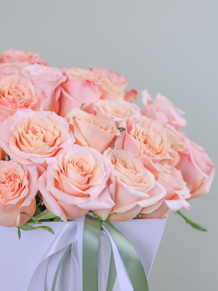 Peach Glow –  Rose Bouquet